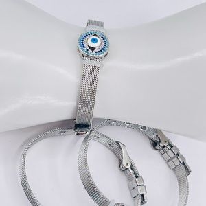 Stainless steel evil eye bracelets for women